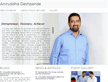 Tablet Screenshot of aniruddhadeshpande.com